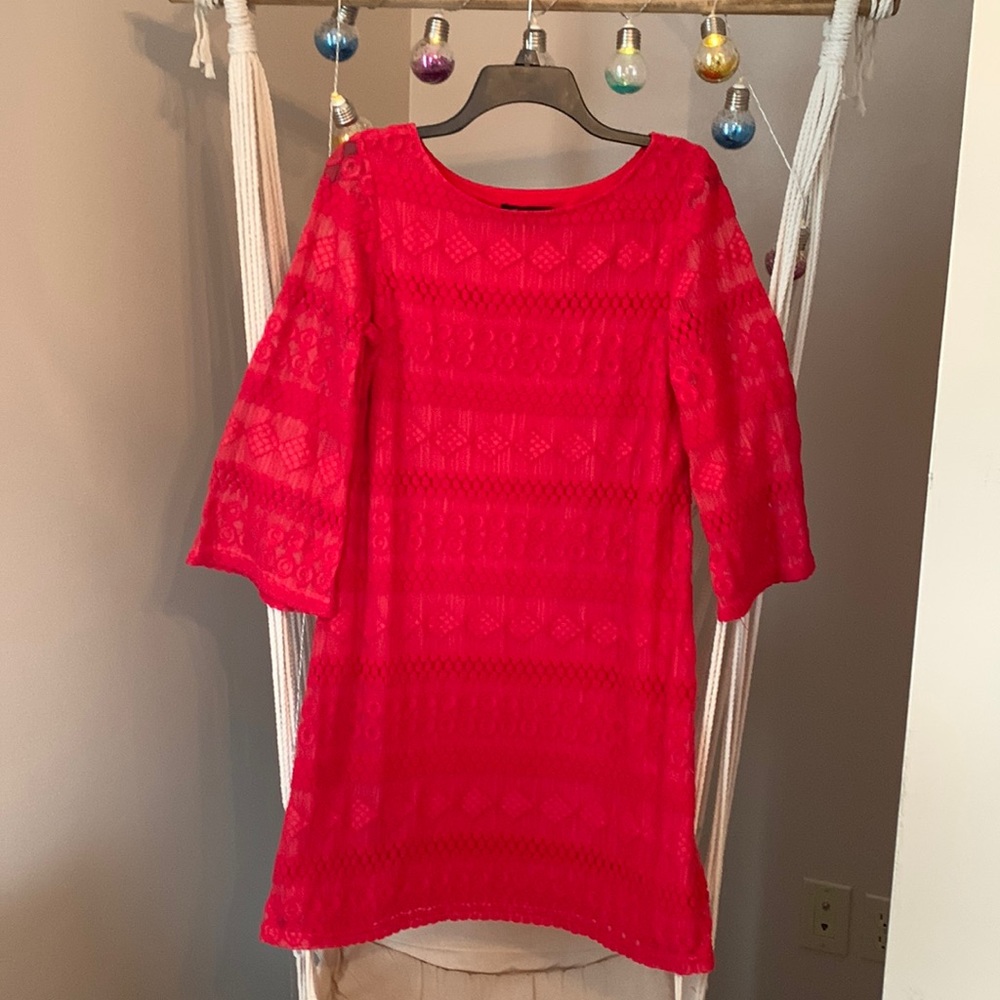 Sharagano lace/ lined dress- size 10